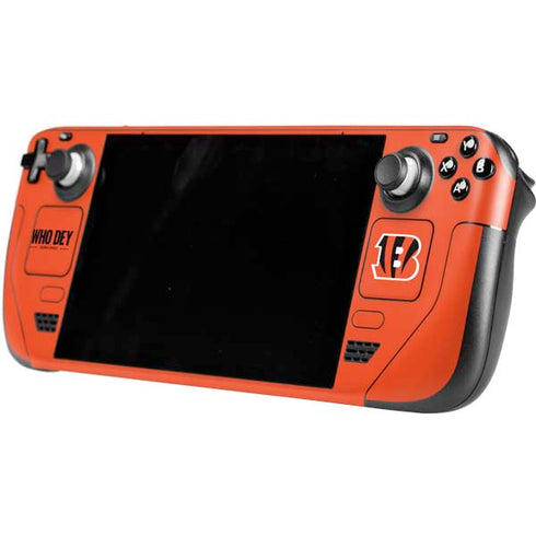 NFL Cincinnati Bengals Team Motto Steam Deck Handheld Gaming Computer Skin